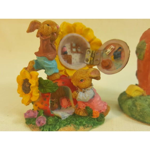 Flower & Apple Easter figures hidden homes KE270 - Picture 6 of 10